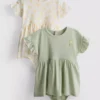 0-18mths | 2pk newborn smock dresses 0-18mths | 2pk newborn smock dresses
