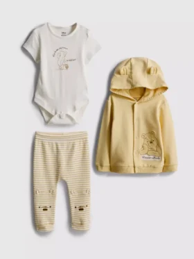 0-18mths | 3-piece disney’s winnie the pooh newborn clothing set