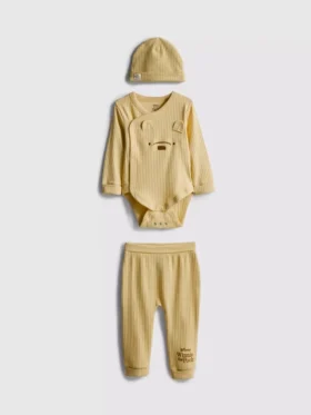 0-18mths | 3-piece disney’s winnie the pooh room to grow newborn clothing set