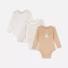 0-18mths | 3pk room to grow long sleeve newborn bodysuits 0-18mths | 3pk room to grow long sleeve newborn bodysuits