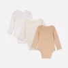 0-18mths | 3pk room to grow long sleeve newborn bodysuits 0-18mths | 3pk room to grow long sleeve newborn bodysuits