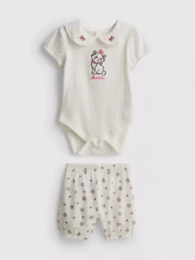 0-18mths | disney’s the aristocats marie bodysuit and bloomers newborn set
