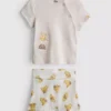 0-18mths | disney’s winnie the pooh wrap top and shorts newborn set 0-18mths | disney’s winnie the pooh wrap top and shorts newborn set
