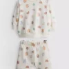 0-18mths | food graphic sweatshirt and shorts set 0-18mths | food graphic sweatshirt and shorts set