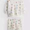 0-18mths | food graphic sweatshirt and shorts set 0-18mths | food graphic sweatshirt and shorts set