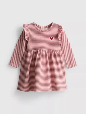 0-18mths | ruffle newborn smock dress