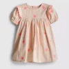 0-18mths | shell embroidered newborn smock dress 0-18mths | shell embroidered newborn smock dress