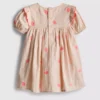 0-18mths | shell embroidered newborn smock dress 0-18mths | shell embroidered newborn smock dress