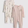 0-24mths | 2pk disney’s bambi zip-up onesie 0-24mths | 2pk disney’s bambi zip-up onesie
