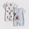0-24mths | 2pk disney’s mickey mouse rompers 0-24mths | 2pk disney’s mickey mouse rompers