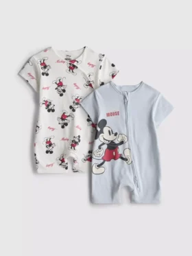 0-24mths | 2pk disney’s mickey mouse rompers