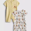 0-24mths | 2pk disney’s winnie the pooh rompers 0-24mths | 2pk disney’s winnie the pooh rompers