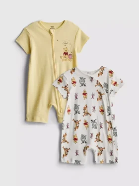 0-24mths | 2pk disney’s winnie the pooh rompers