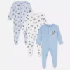 0-24mths | 3pk disney’s mickey mouse snap pajama onesies