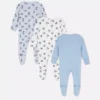 0-24mths | 3pk disney’s mickey mouse snap pajama onesies