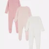 0-24mths | 3pk snap sleepers 0-24mths | 3pk snap sleepers
