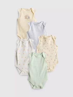 0-36mths | 5pk sleeveless bodysuits