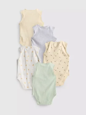 0-36mths | 5pk sleeveless bodysuits