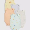 0-36mths | 5pk sleeveless onesies 0-36mths | 5pk sleeveless onesies
