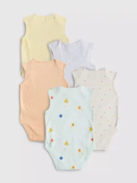 0-36mths | 5pk sleeveless onesies