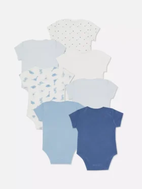 0-36mths | 7pk short sleeve bodysuits