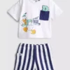 0-36mths | disney’s donald duck boxy t-shirt and shorts set