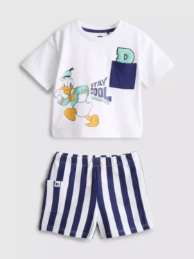 0-36mths | disney’s donald duck boxy t-shirt and shorts set