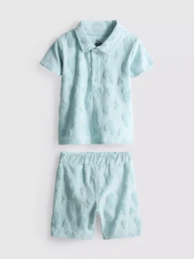 0-36mths | disney’s mickey mouse terry shirt and shorts set