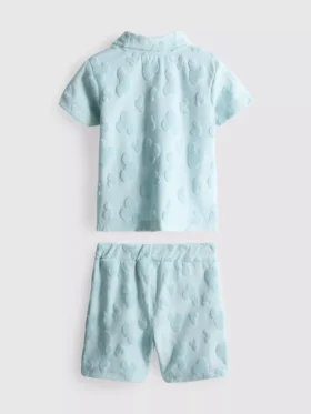 0-36mths | disney’s mickey mouse terry shirt and shorts set