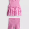 0-36mths | eyelet sleeveless top and shorts set 0-36mths | eyelet sleeveless top and shorts set