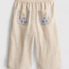 0-36mths | floral appliqua straight leg pants 0-36mths | floral appliqua straight leg pants