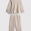 0-36mths | floral crinkle long-sleeve top and pants set 0-36mths | floral crinkle long-sleeve top and pants set