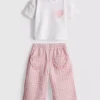 0-36mths | heart pocket t-shirt and pants set 0-36mths | heart pocket t-shirt and pants set