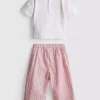 0-36mths | heart pocket t-shirt and pants set 0-36mths | heart pocket t-shirt and pants set