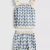 0-36mths | knitted top and shorts set 0-36mths | knitted top and shorts set