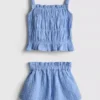 0-36mths | shirred top and shorts set 0-36mths | shirred top and shorts set