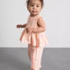 0-36mths | stripe peplum top and pants set 0-36mths | stripe peplum top and pants set