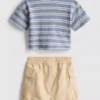 0-36mths | t-shirt and cargo shorts set 0-36mths | t-shirt and cargo shorts set