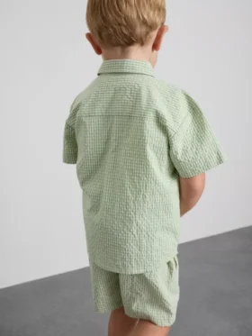 1.5-12yrs | stacey solomon gingham plaid shirt and shorts set