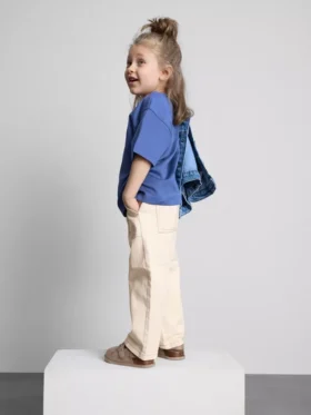 1.5-12yrs | the edit cotton contrast-stitch pants