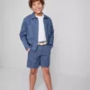 1.5-12yrs | the edit linen-blend belted chino shorts 1.5-12yrs | the edit linen-blend belted chino shorts