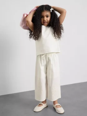 1.5-12yrs | the edit linen mix embroidered pants