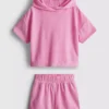 1.5-7yrs | towel hoodie and shorts set 1.5-7yrs | towel hoodie and shorts set
