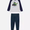 1.5-8yrs | dinosaur graphic fleece pajamas 1.5-8yrs | dinosaur graphic fleece pajamas
