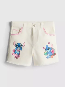 1.5-8yrs | disney’s stitch contrast stitch denim shorts