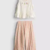 1.5-8yrs | embroidered peplum top and pants set 1.5-8yrs | embroidered peplum top and pants set