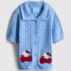 1.5-8yrs | hello kitty collared short-sleeve cardigan 1.5-8yrs | hello kitty collared short-sleeve cardigan
