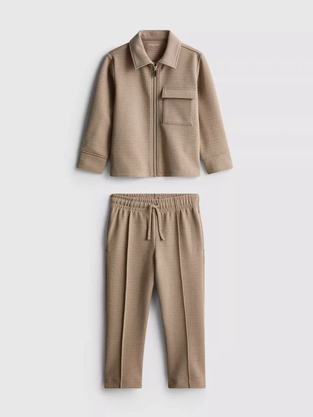 1.5-8yrs | jacquard zip-up jacket and joggers set 1.5-8yrs | jacquard zip-up jacket and joggers set
