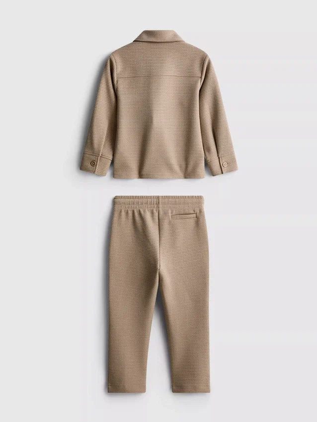 1.5-8yrs | jacquard zip-up jacket and joggers set 1.5-8yrs | jacquard zip-up jacket and joggers set