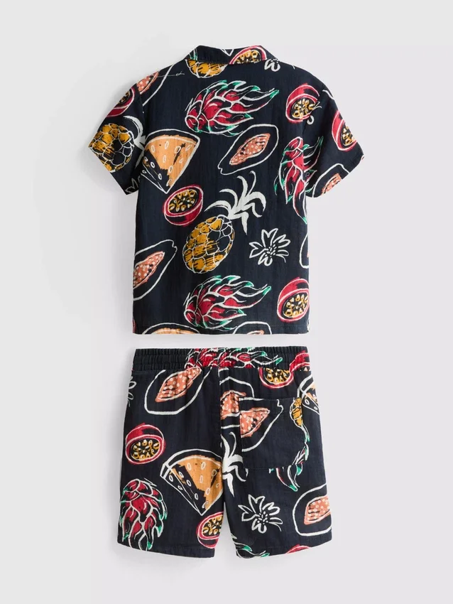 1.5-8yrs | printed shirt and shorts set 1.5-8yrs | printed shirt and shorts set